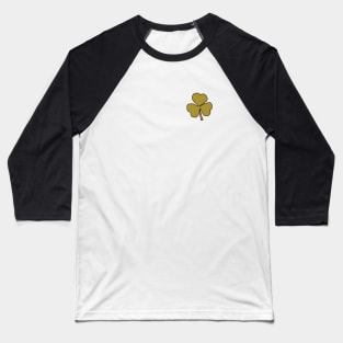 Small Gold Shamrock for St Patricks Day Baseball T-Shirt